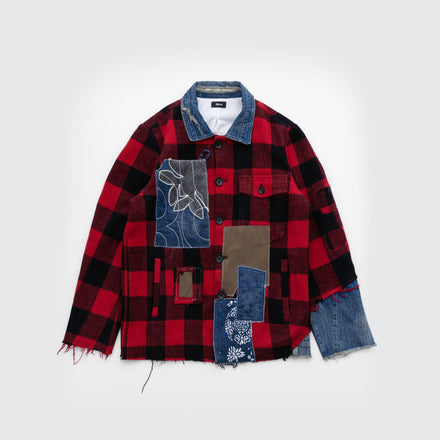 "Destruct" Premium  Flannel Spring Jacket