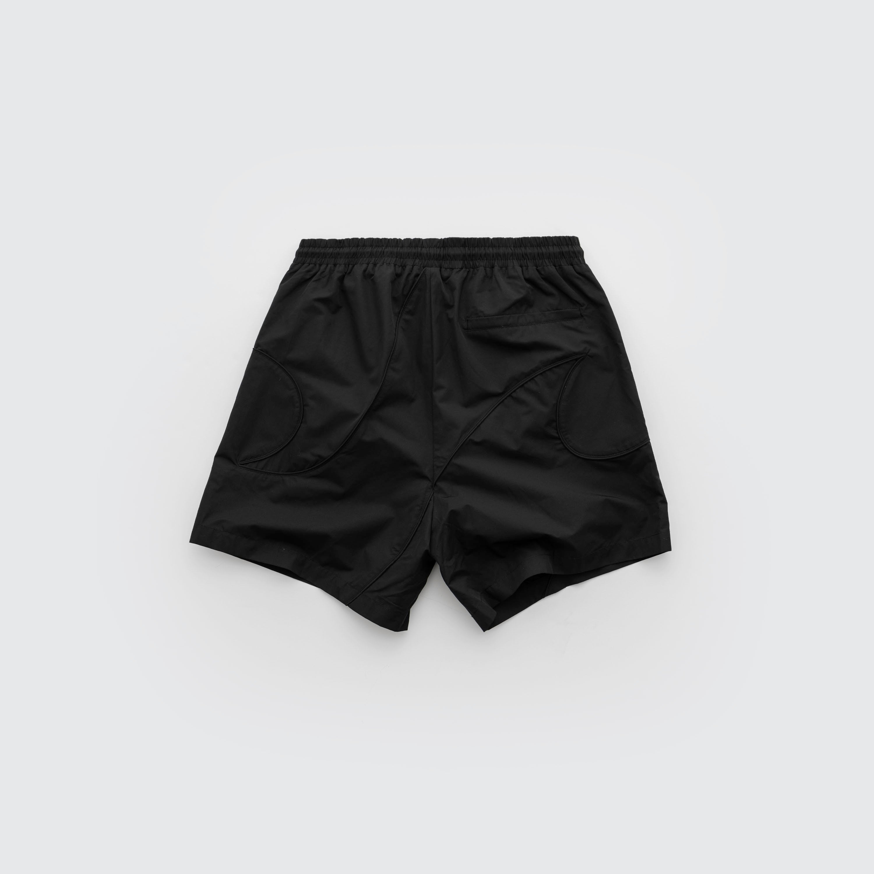 Black "Linear" Premium Nylon Shorts