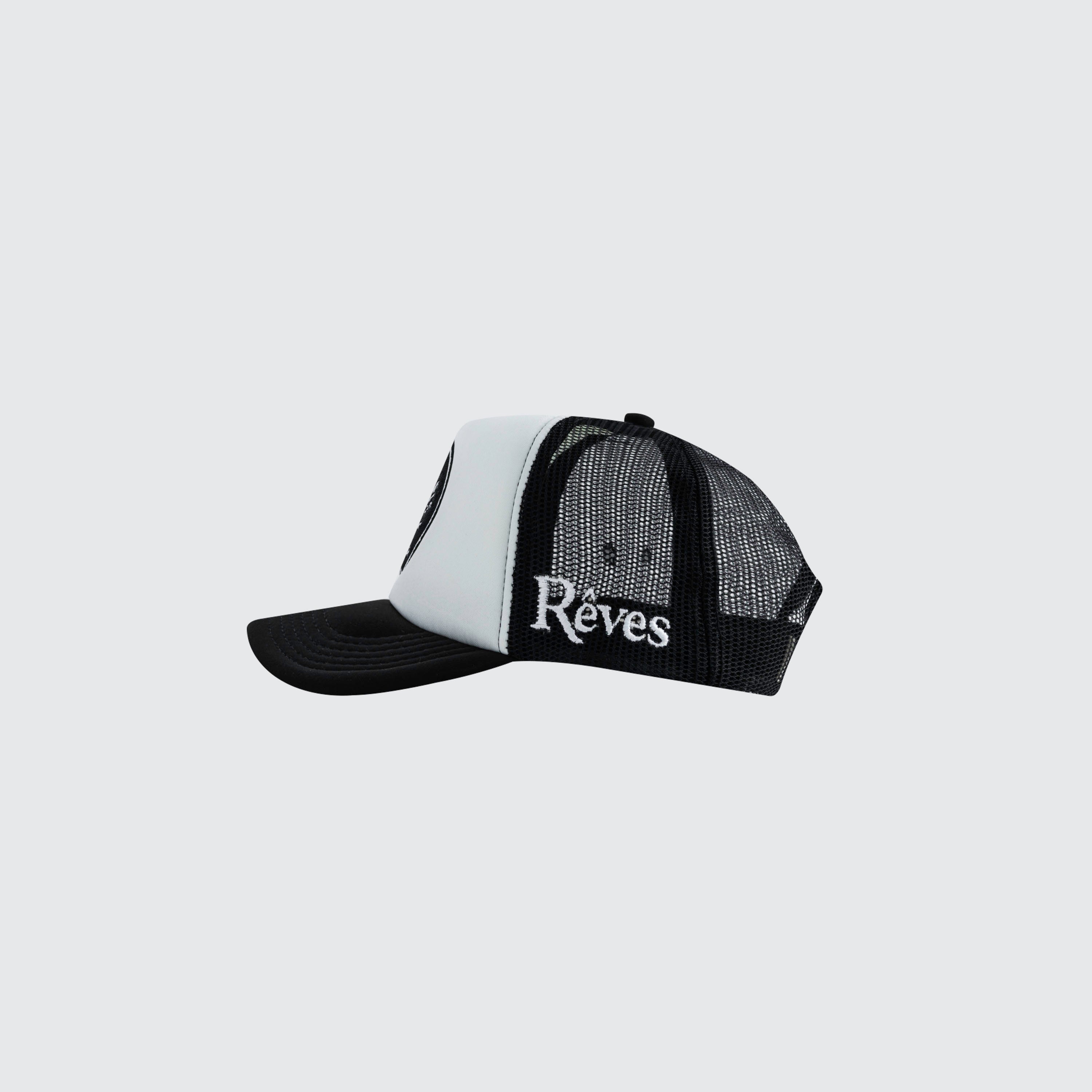 Black "Paris Nights" Trucker Hat (Double Sale)
