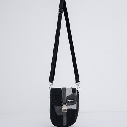 Black "Patchwork" Satchel bag (Double Sale)